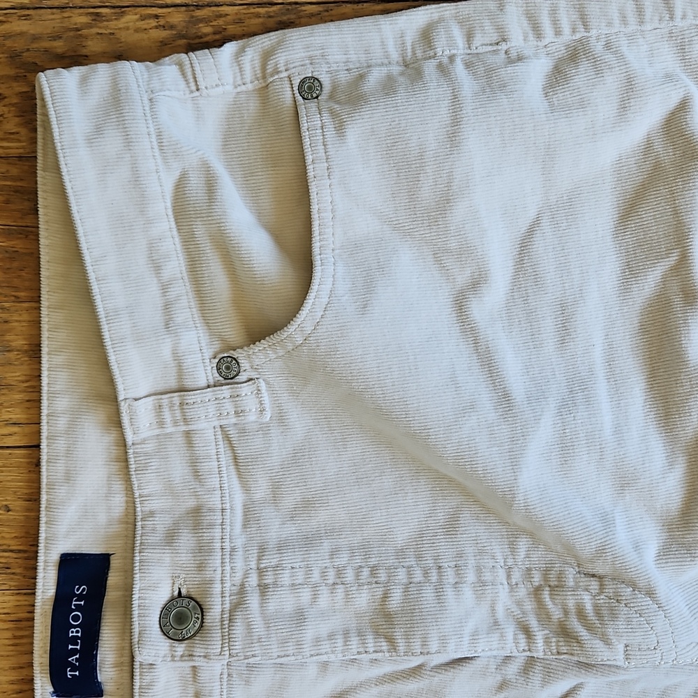 Talbots High Waist Straight Leg Cords 14 - Picture 4 of 8
